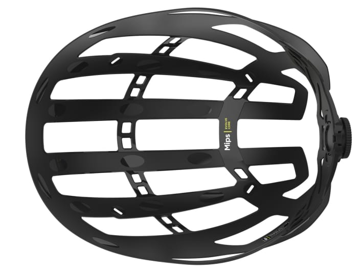 MIPS Evolve Core ist etwas aufwändiger in der Konstruktion und besser an das Helmdesign angepasst.