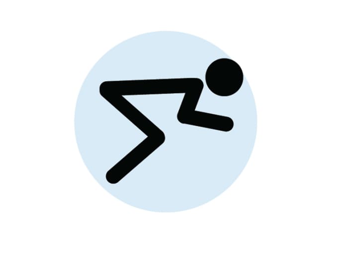 Lesebeispiel: Wenn Sie als normal proportionierter Radler auf Ihrem Rad rennmäßig sitzen wollen, sollte bei dem Rahmen Ihrer Größe dieses Symbol in der Tabelle stehen.