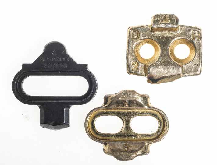 Im Uhrzeigersinn: Shimano SPD, Time Atac und Crankbrothers