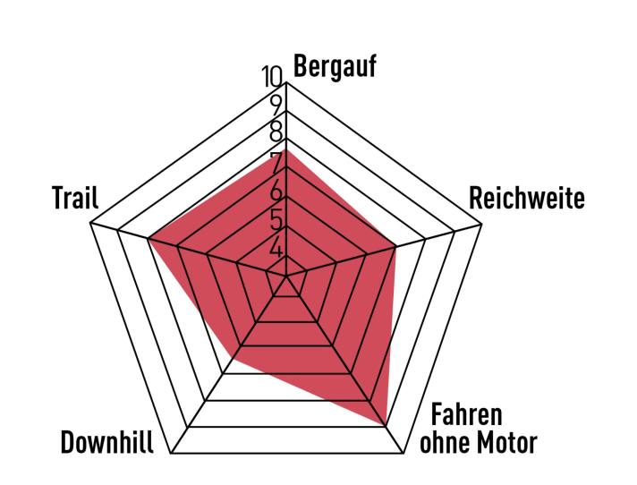 Fast tours are the Sonic Evo AM SX1's speciality, as it accelerates lively and rolls very well. Off-road, it is above all the favourable equipment that limits the potential of the successful chassis.