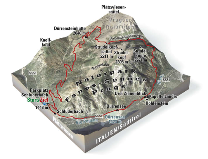   Map overview: Prato Piazza Trail