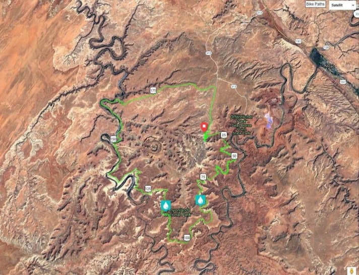   On the Google Earth section you can see how jagged and twisted the rivers carve through the region.