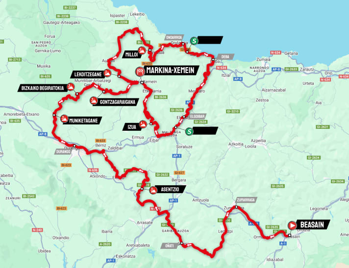 Baskenland-Rundfahrt 2025: Strecke, Etappen, Live-Stream, TV