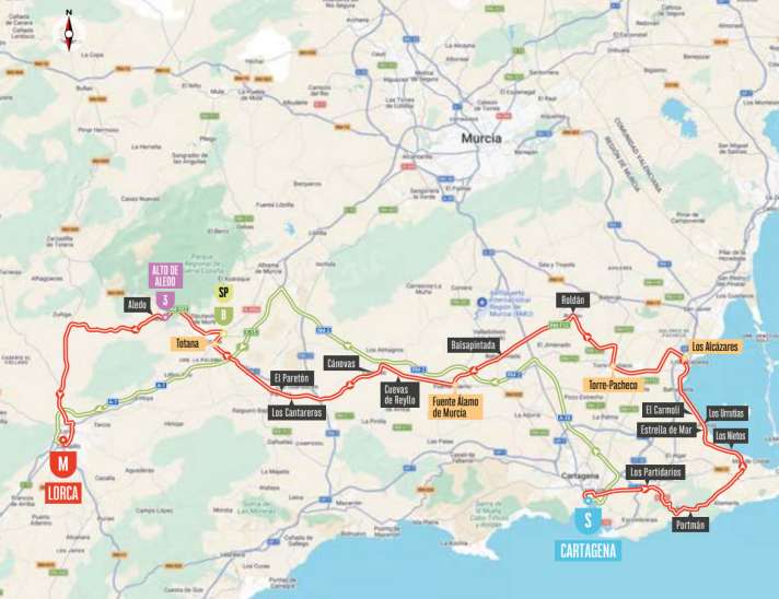 Die Strecke der 11. Etappe der Vuelta a España 2026