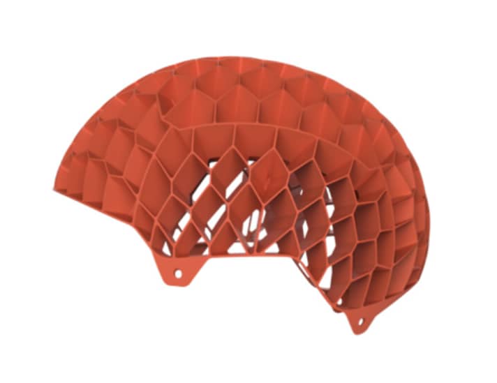   The hexagon structure is designed to absorb shocks extremely well and reduce rotational forces.