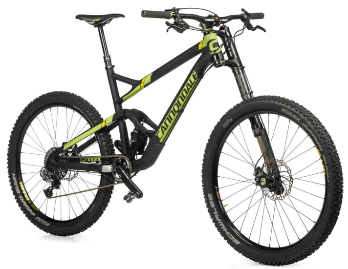   The Cannondale Jekyll 27.5 Carbon Team in the BIKE test.