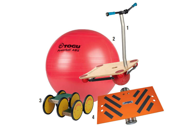   Infos zu Nicos Tools: 1 TOGU Bike Balance-Board, 279 Euro, <a href="http://bike-balance-board.de/" target="_blank" rel="noopener noreferrer nofollow">bike-balance-board.de</a>  | 2 Swissball, ab 10 Euro | 3 Pedalo, ca. 120 Euro | 4 Sypoba Balance Board Set Athletic, 259 Euro, <a href="http://sypoba.ch/" target="_blank" rel="noopener noreferrer nofollow">sypoba.ch</a>