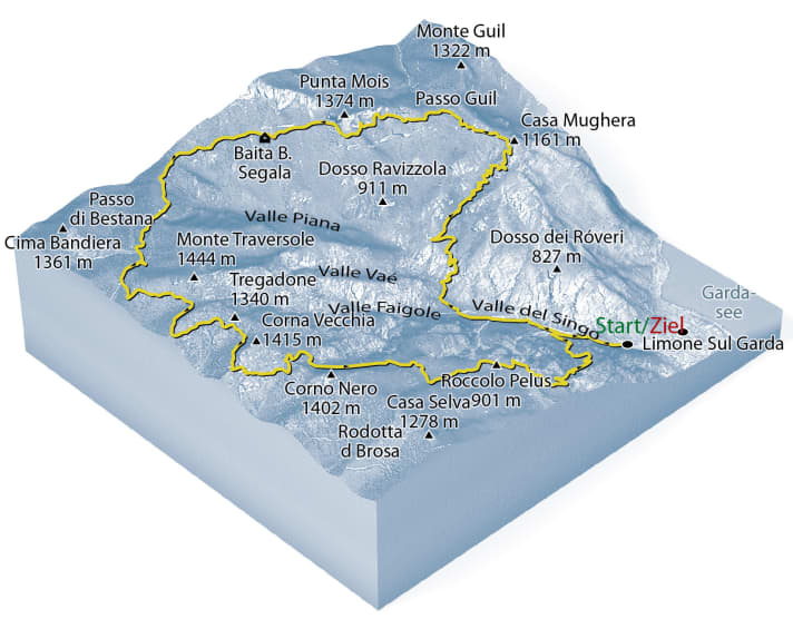   The map for the Dalco Tour