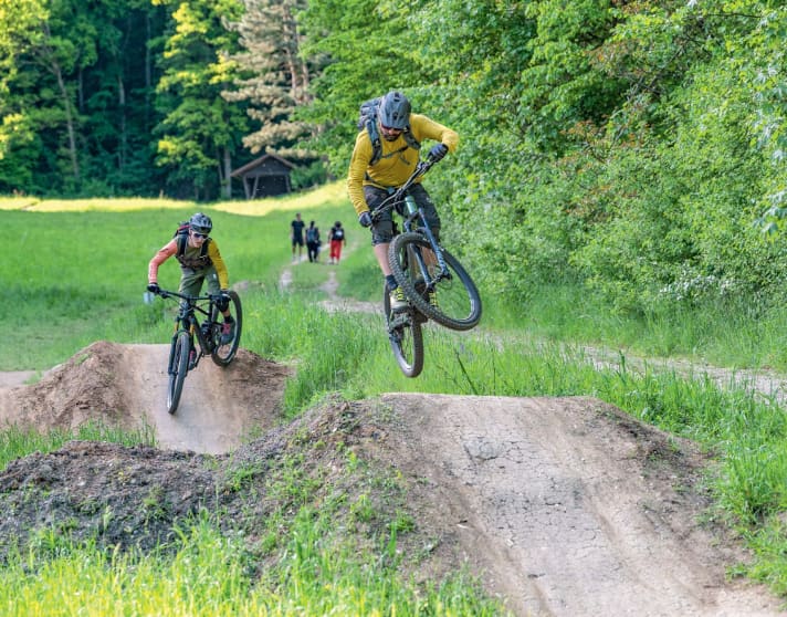 Bike fun in the bike park for the whole family