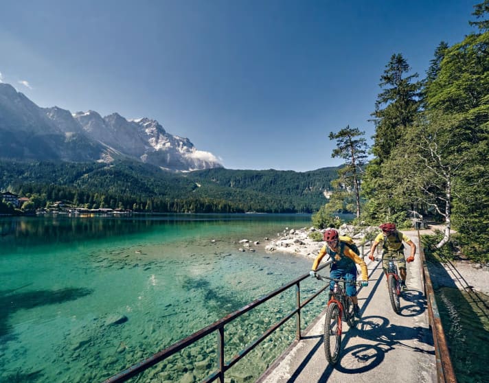 Touren-Eldorado im Münchner Süden  - hier am Eibsee.