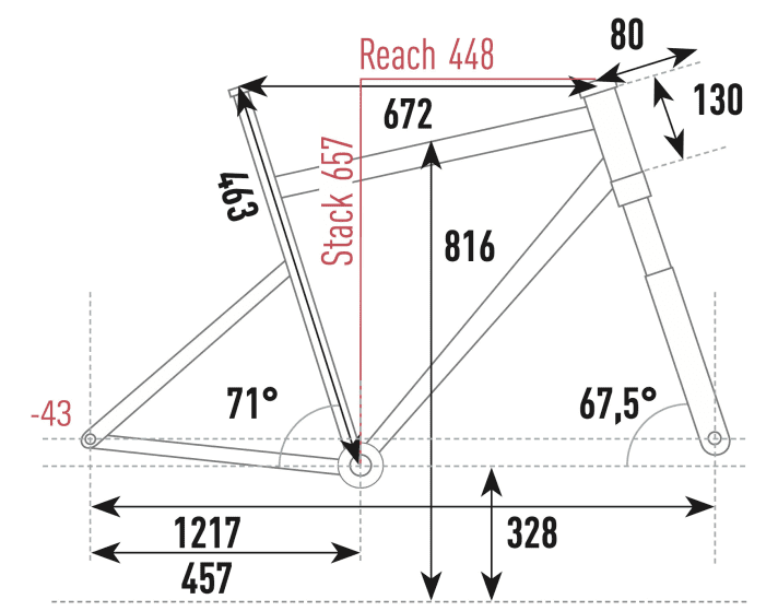 Basically, the BESV TRX 1.3 is balanced and unobtrusive. The seat angle is fairly slack at 71 degrees, which makes the bike look very tall.