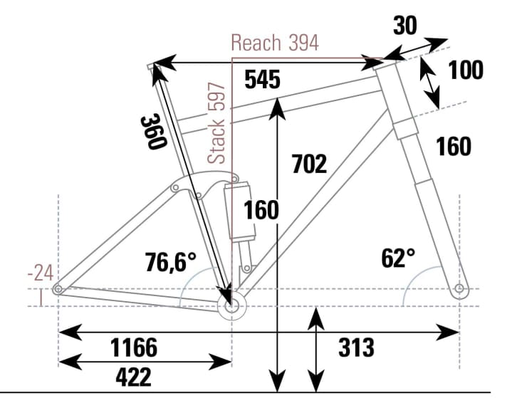 Vpace Fred 265 - Geometriedaten