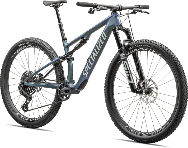 Das mit 9500 Euro zweitteuerste Bike im Specialized Epic Lineup für 2024 muss auf das neue Rockshox Flight Attendant System verzichten.
