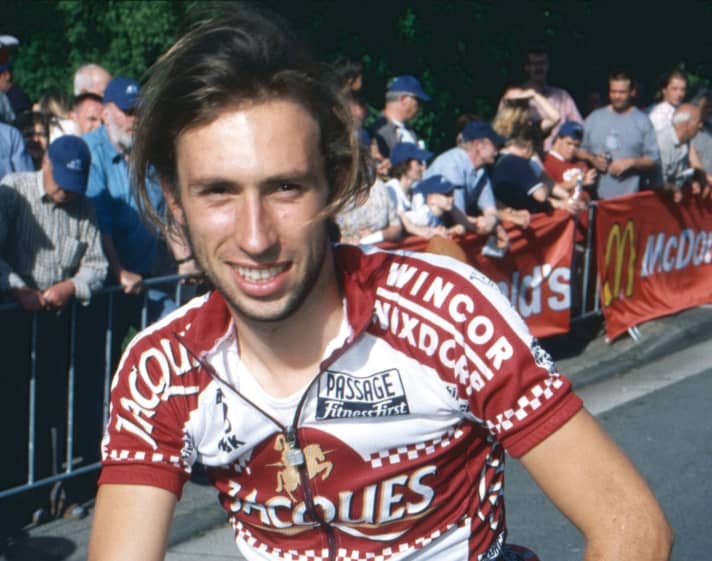 Francesco Planckaert en 2004 sous le maillot de l'équipe Chocolade Jacques. Il n'a pas eu de succès.