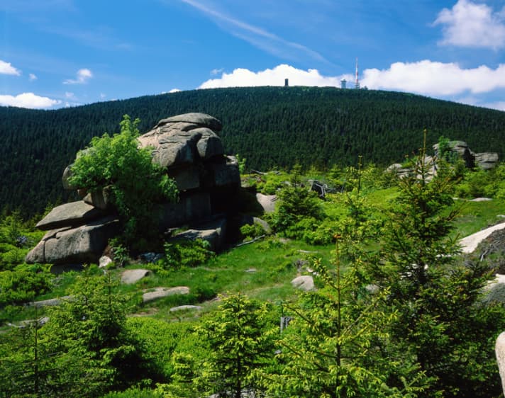  Bare peak in the middle: the Brocken 