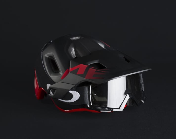   The visor is adjustable and flexible, and is designed to avoid crashes instead of breaking.