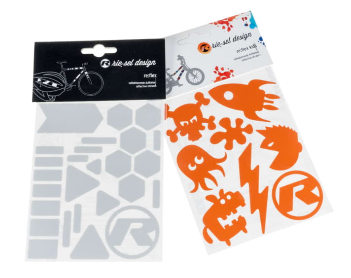 Reflective stickers re:flex city silver from Riesel-Design