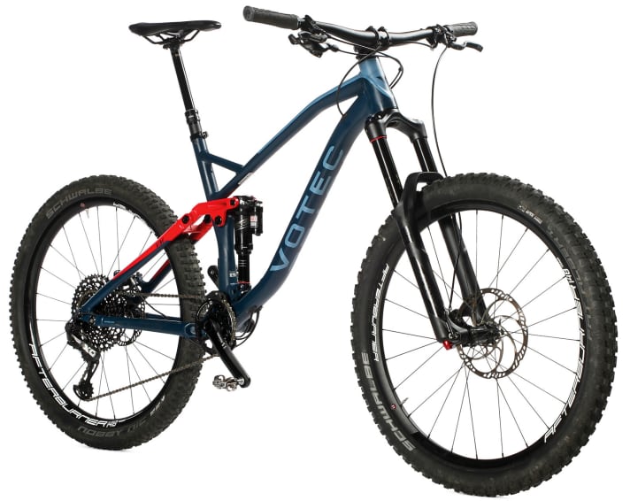   Unser Testbike: das 3200 Eure teure VM Pro von Versender Votec.