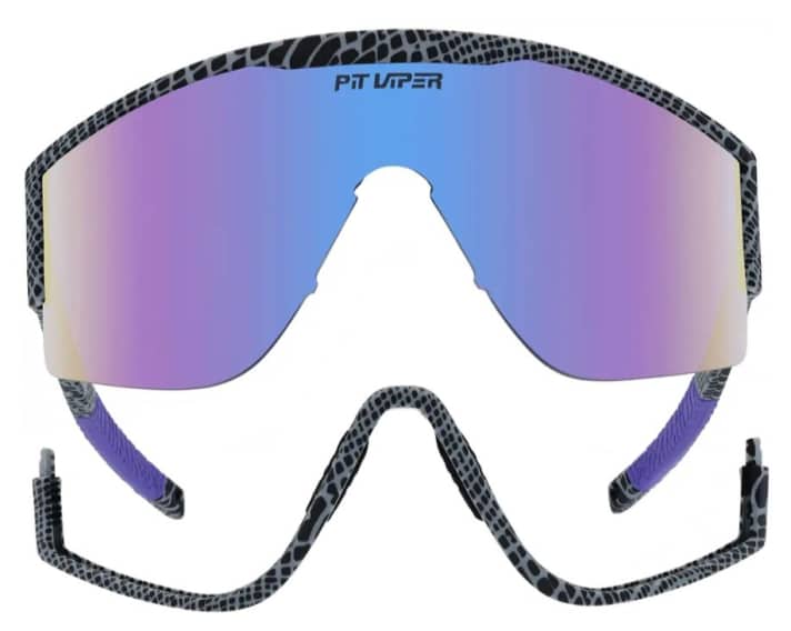 Clever: the lower frame section can be easily removed to give the glasses a new look.