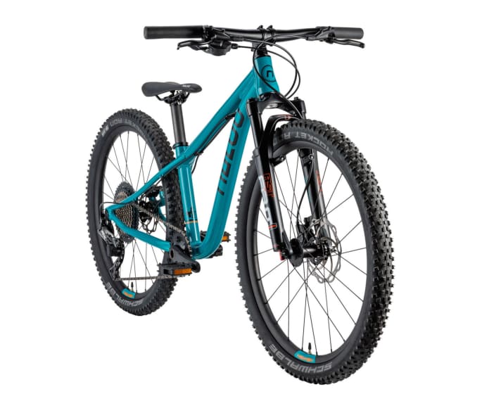 Die RST First Ride im Hill Bill 11-Gang-Topmodell soll auch leichten Fahrern alle Vorteile einer richtigen Federgabel bringen. Sie ist speziell für ein geringes Fahrergewicht optimiert, die Druckstufe lässt sich extern einstellen.