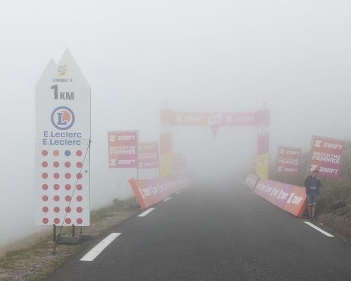 One more kilometre to the finish