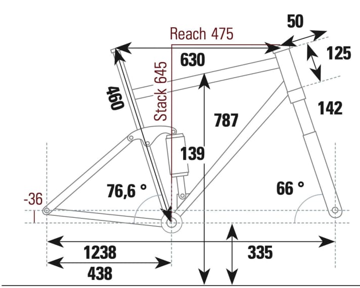Canyon Neuron CF 9 - Geometriedaten
