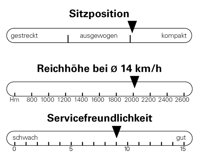 Powerful reach height with a large Bosch battery: the Hybe is also ideal for long tours.