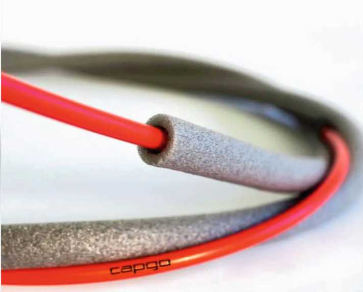 A foam liner can prevent trains from rattling in the frame.