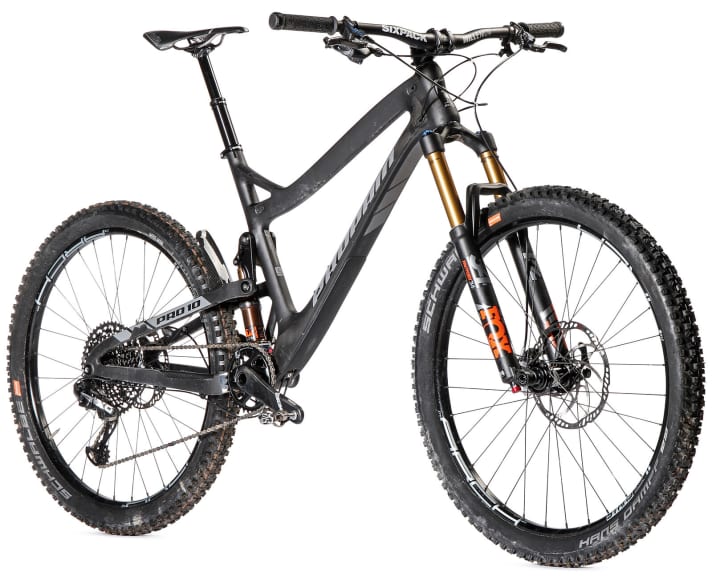   Our test bike from Propain: the Tyee AM Carbon Free.