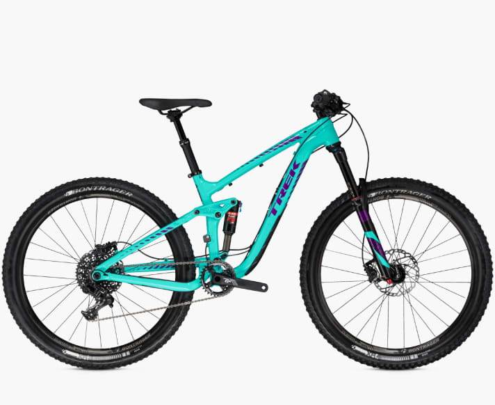 Der Zusatz WSD steht bei Trek und dem Remedy 8 27,5 für Damen-Mountainbikes.
