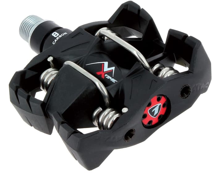   The Atac system from Time has been around for many years. The matching cleats for the shoes are usually always included when you buy pedals.