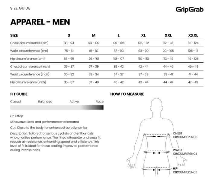 Bei der Wahl der richtigen Größe helfen viele Hersteller mit einem Fit-Guide. Die Standard-Konfektionsgröße ist nicht immer die passende.
