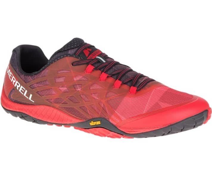   The classic Merrell barefoot shoe, especially for trail running: the Trail Glove, here in the now updated evolutionary stage.