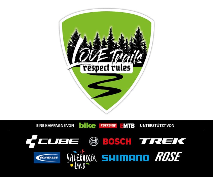 Three magazines, one campaign: Together with our colleagues from FREERIDE and EMTB, we are launching LOVE TRAILS - RESPECT RULES!