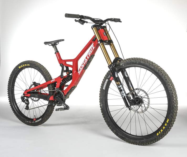 Santa Cruz V10: The bike is an eye-catcher.