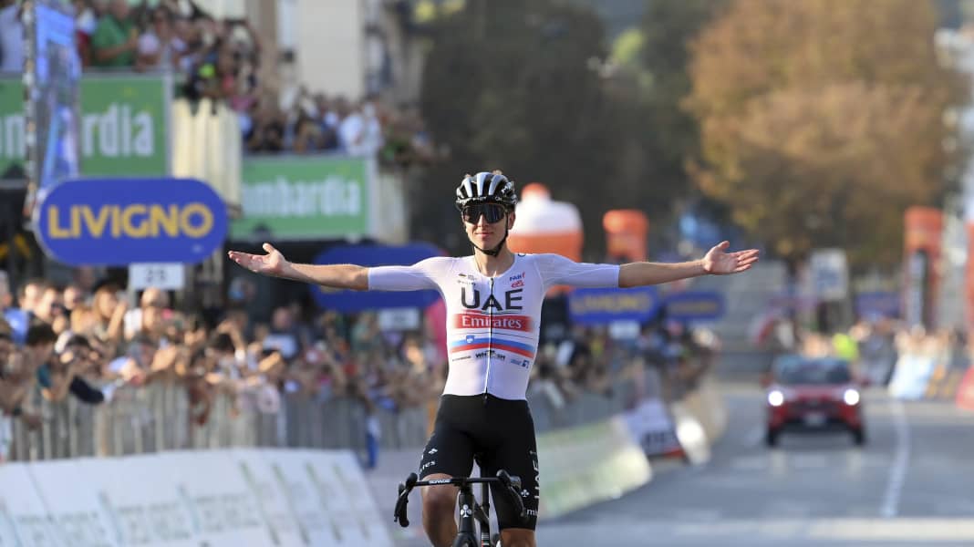 Hattrick!: Pogacar gewinnt wieder die Lombardei-Rundfahrt