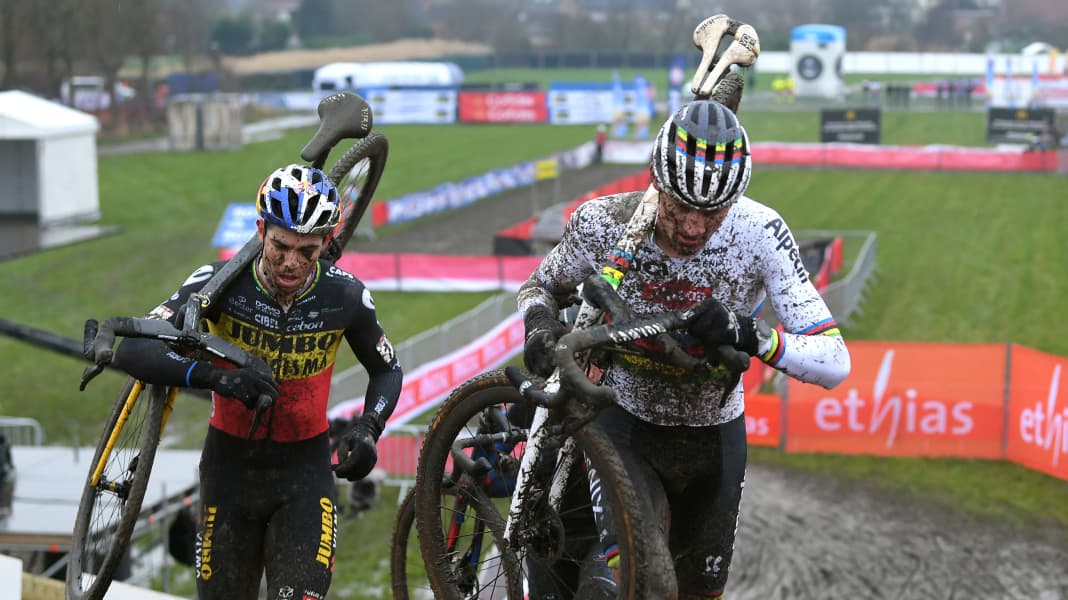 Cyclocross-WM 2023: Van Aert vs. van der Poel: Schlammschlacht der Ausnahmefahrer