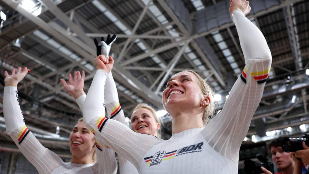 Weltrekord!: Deutsches Trio holt Gold im Teamsprint