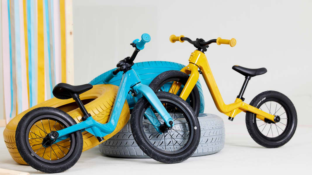 Affenzahn Laufrad für Kinder: Mullet-Bereifung und Recycling-Rahmen