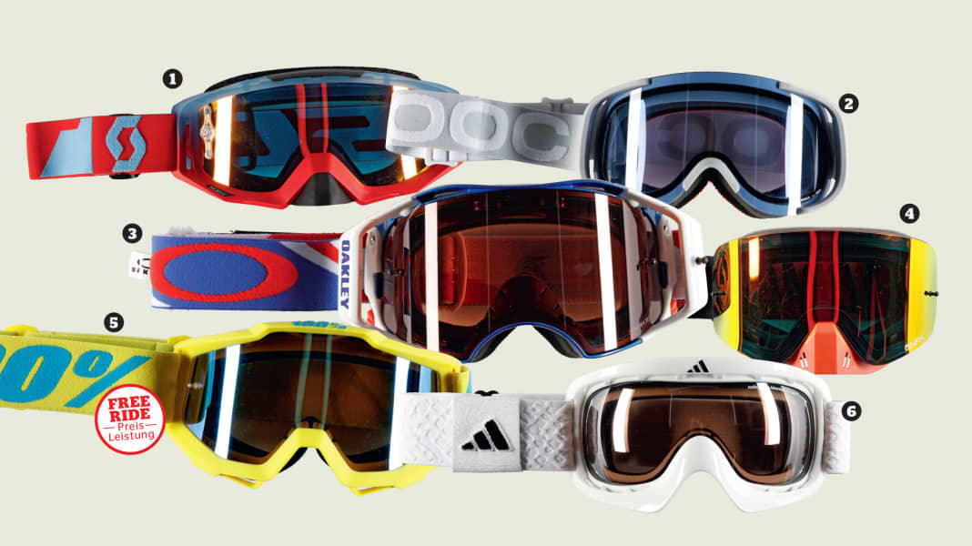 Augen Auf 6 Goggles im Kurz Check BIKE