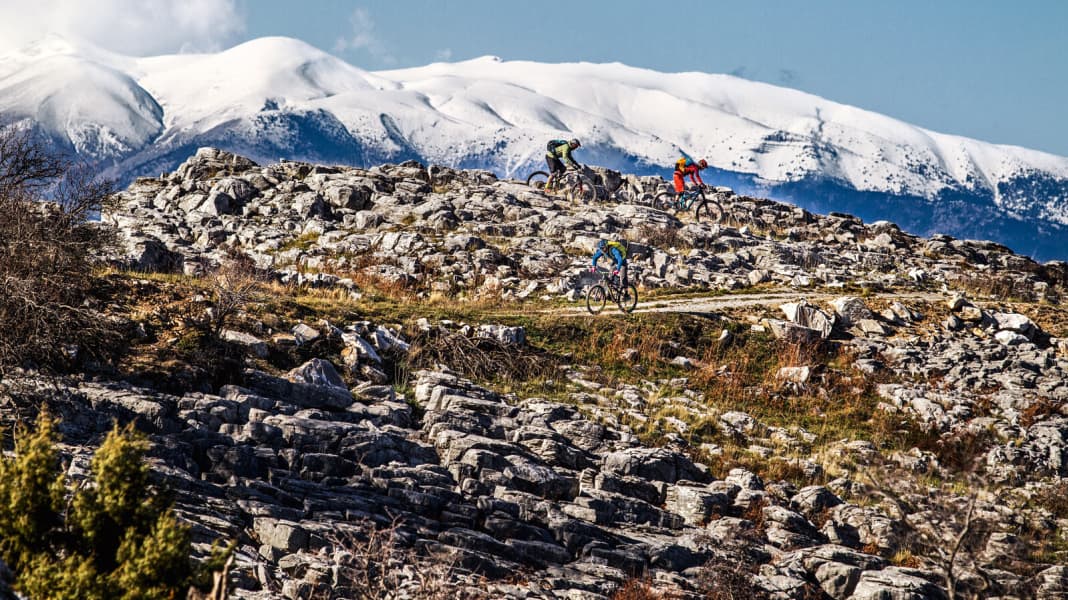 Mountainbike-Abenteuer am Olymp