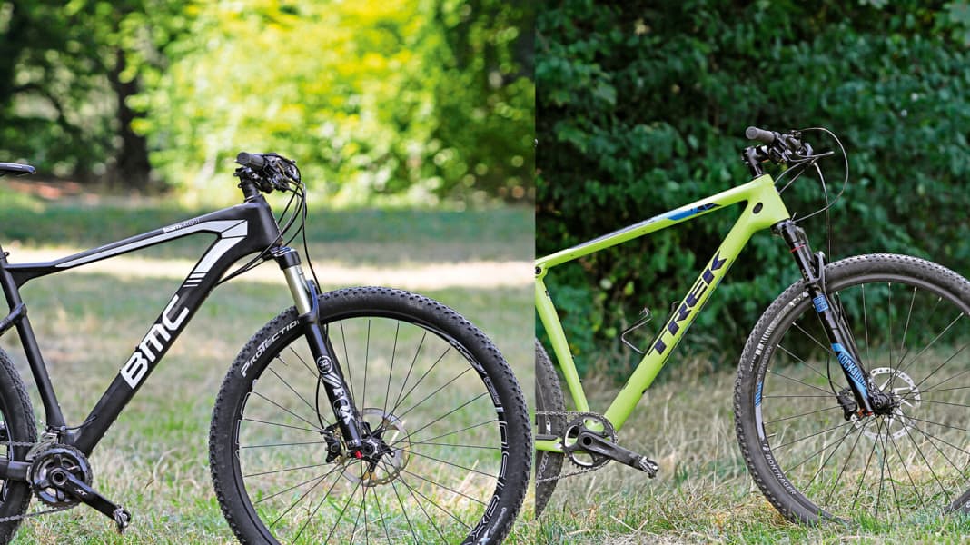 Softtail-Duell: BMC Teamelite gegen Trek Procaliber