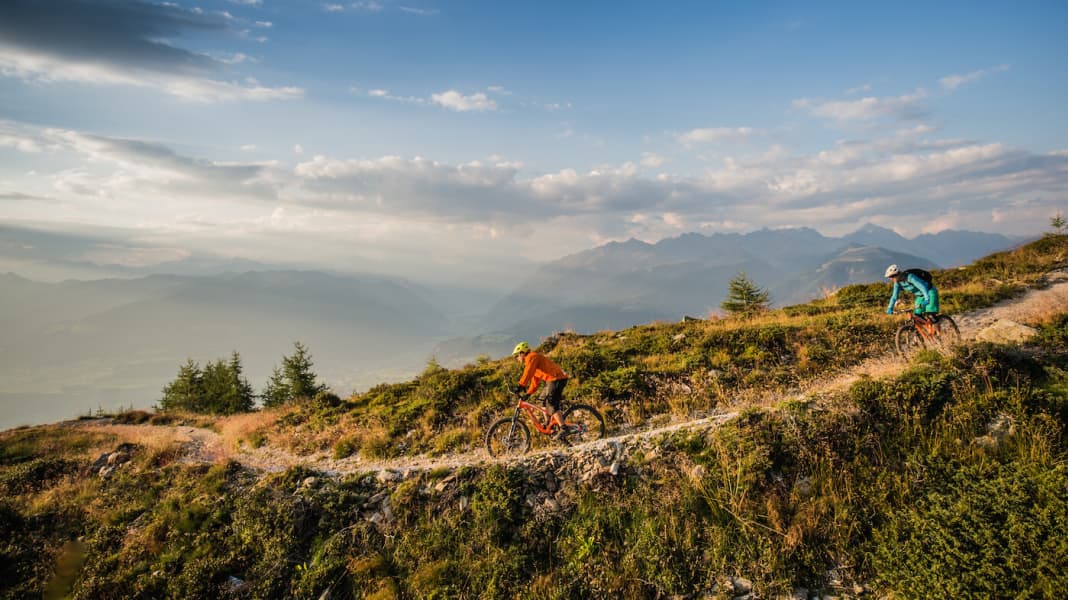 Vier Freeride-Strecken am Kronplatz