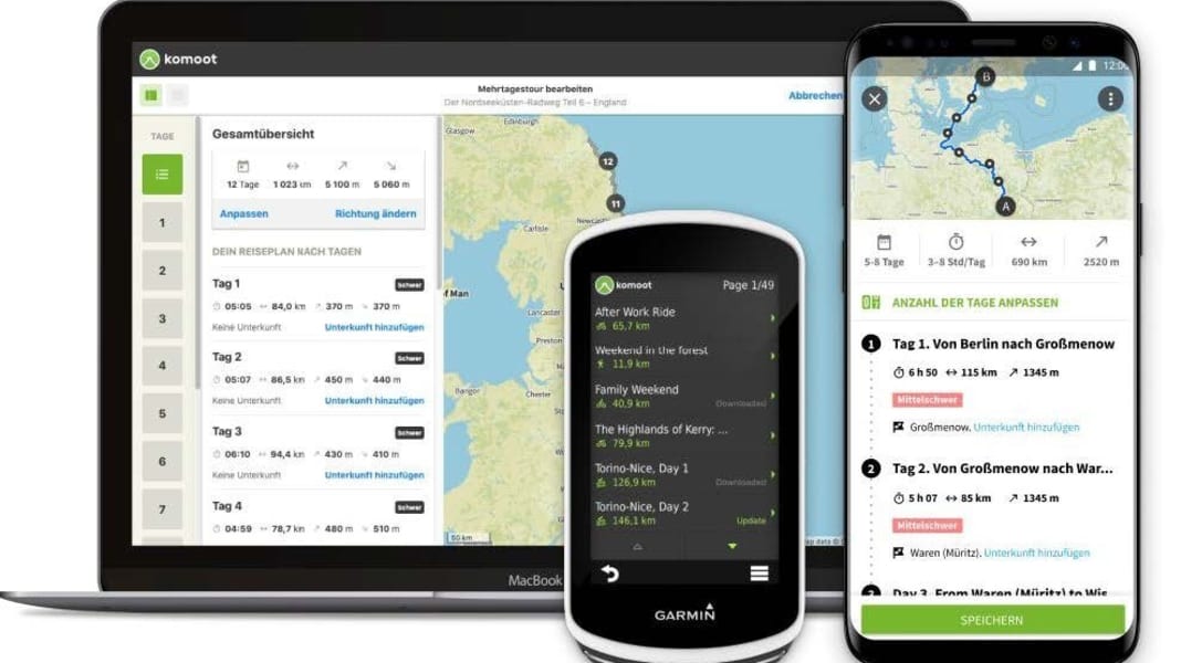 BIKE-NAVIGATION: Outdoor-App Komoot mit neuem Premium-Jahresabo