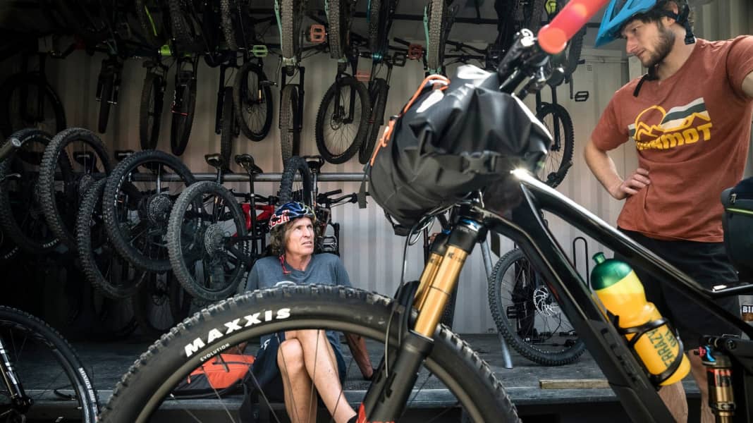 Mit dem Bike zur Wand