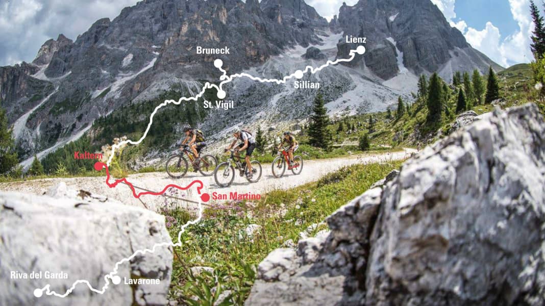 Transalp-Etappe 5: Kaltern – San Martino