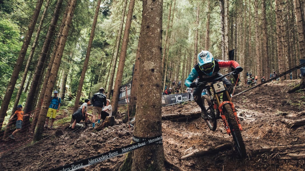 Downhill-Worldcup: Schlammschlacht in Leogang