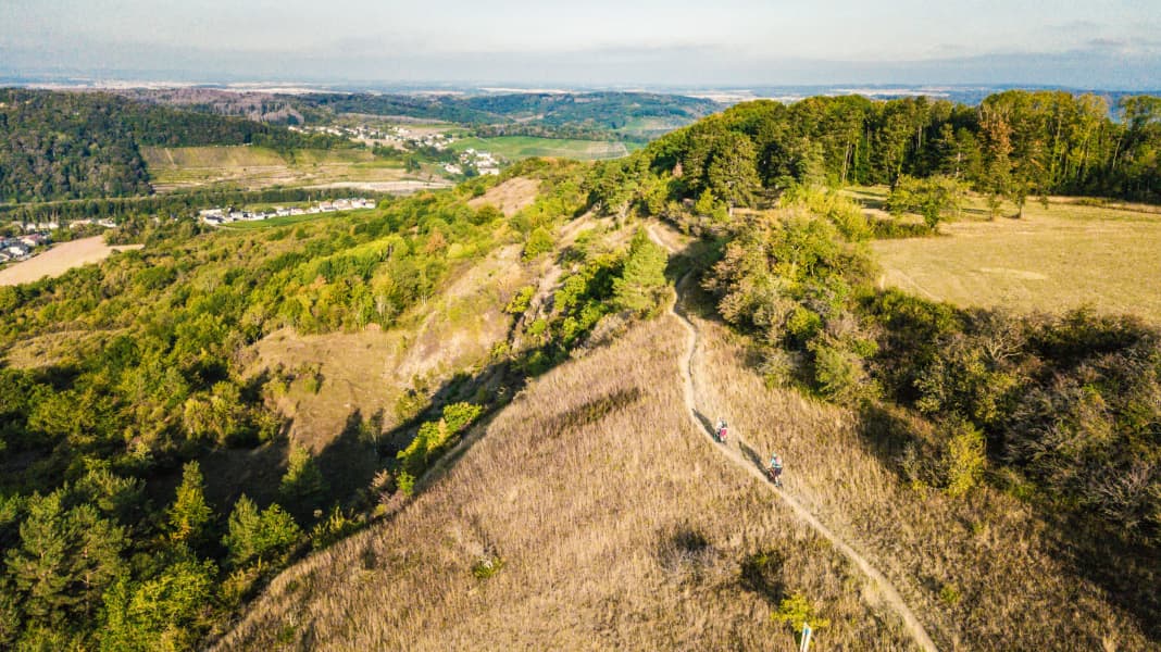Mountainbiken in Perl im Saarland: Spielplatz im Dreiländereck