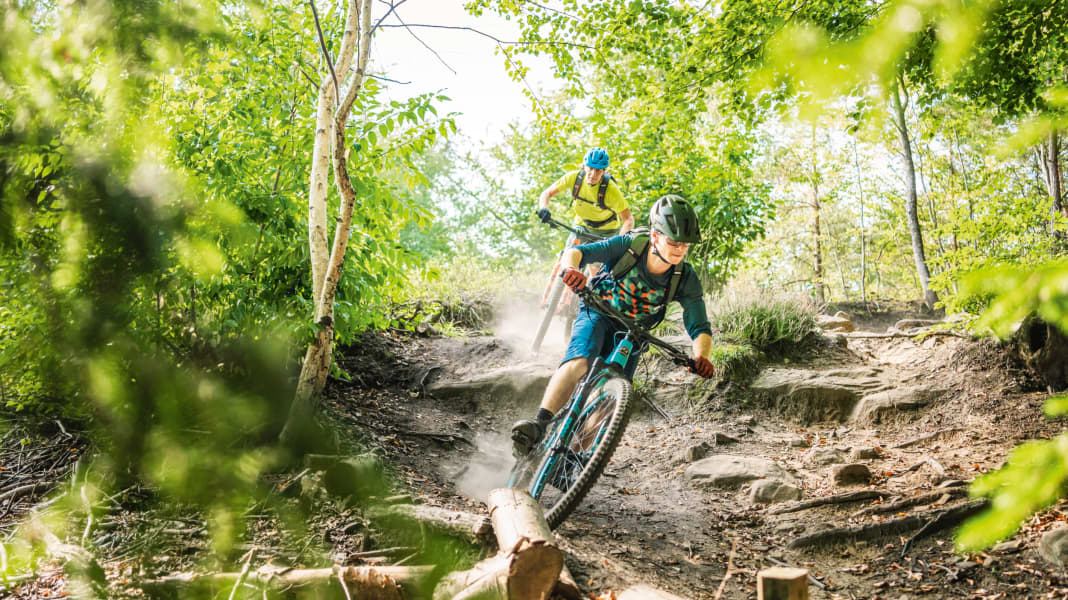 Mountainbiken in St. Ingbert im Saarland: Grüne Trails pur