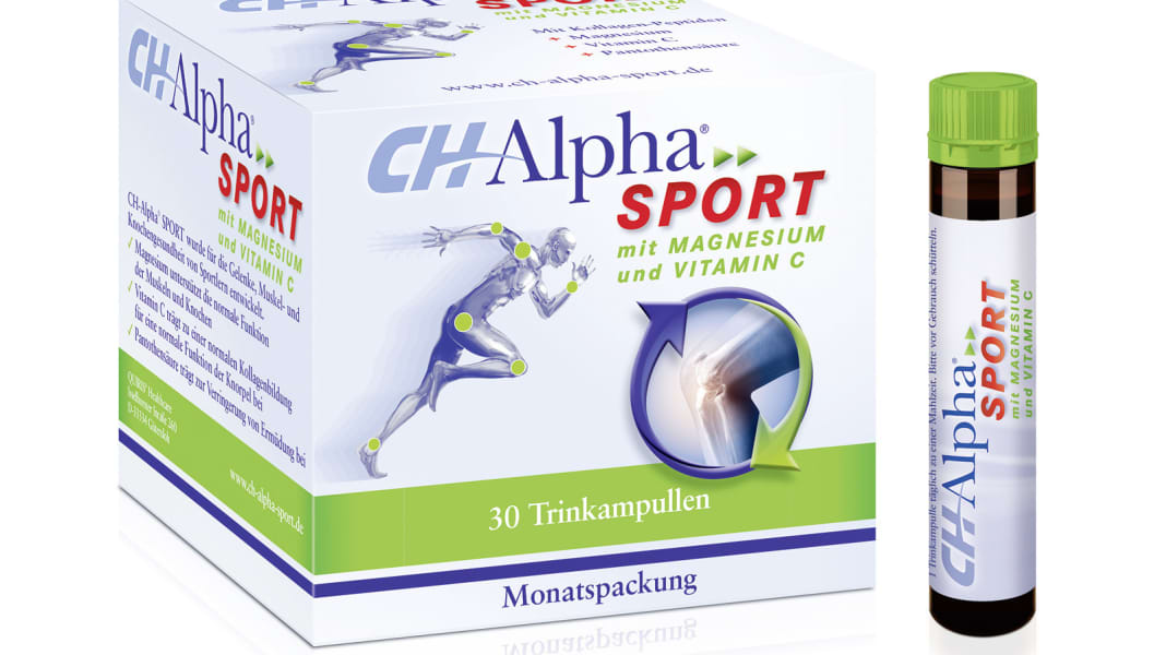 Ernährung: CH Alpha Sport Trinkampullen - Hilfe bei knirschenden Gelenken beim Rennradsport